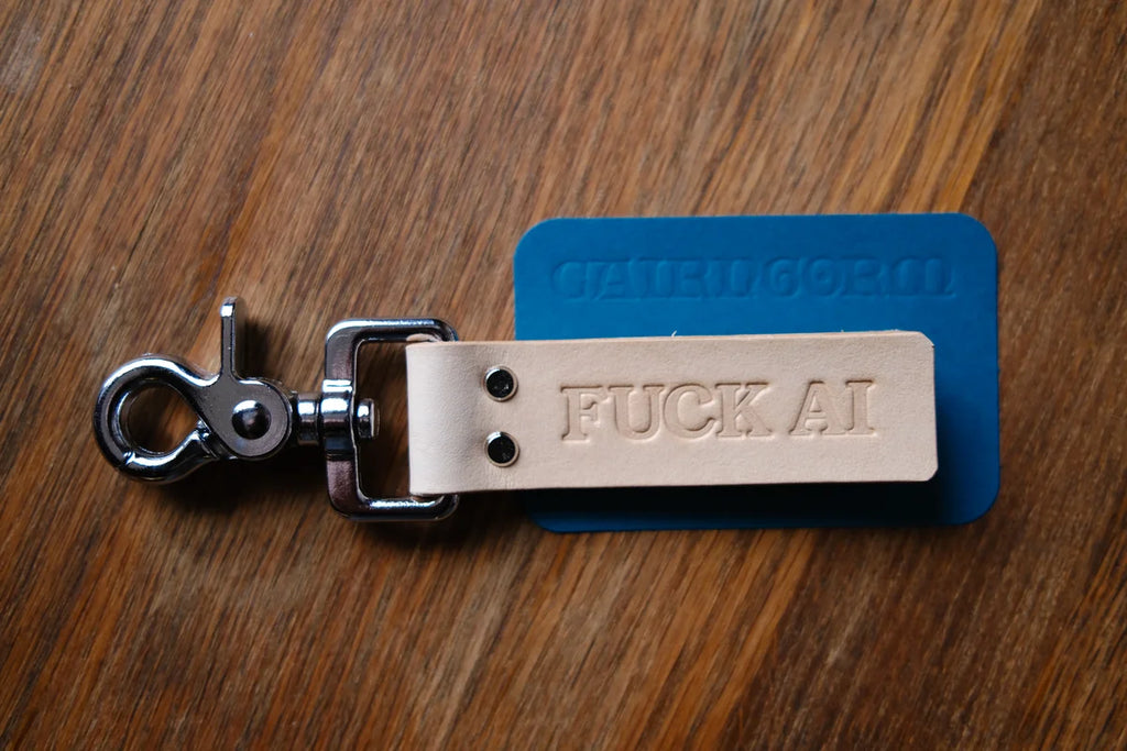 Fuck AI Keychain