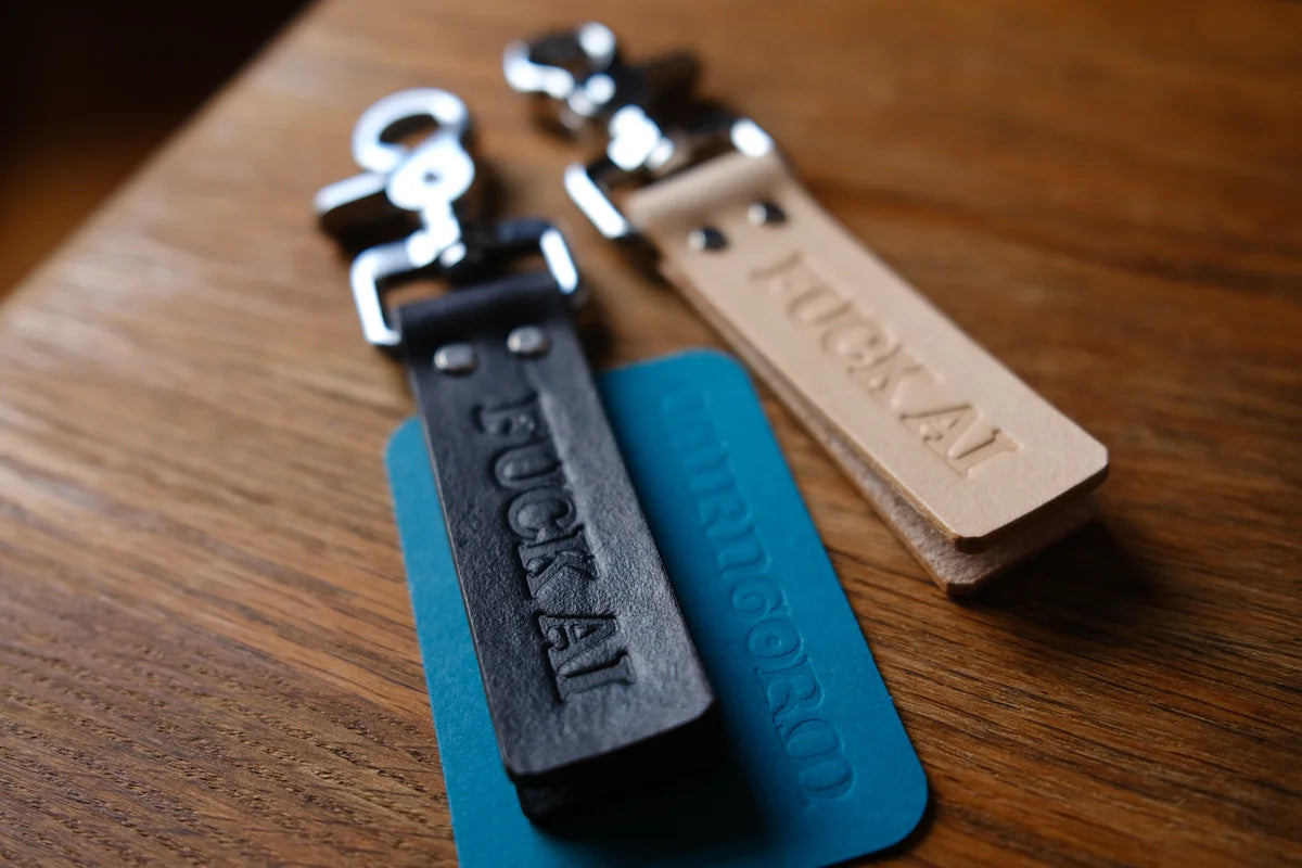 Fuck AI Keychain