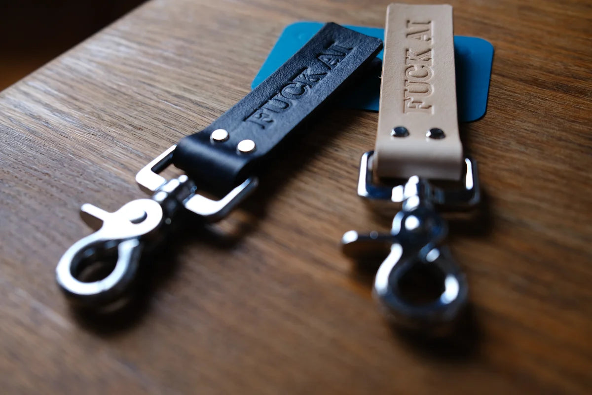 Fuck AI Keychain